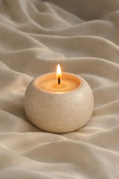 Vela artesanal redonda